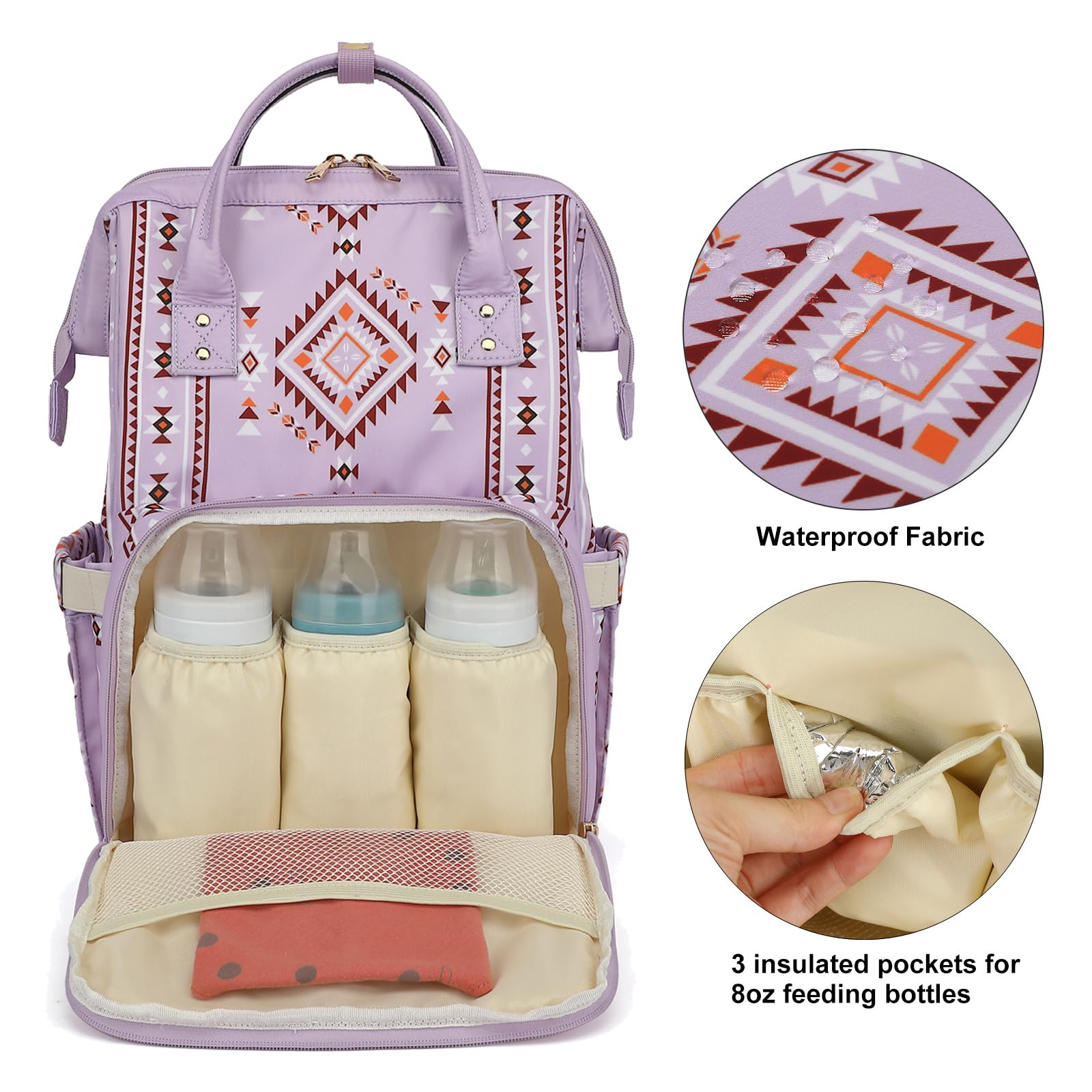 Xunteny insulated bottle pockets keep bottles at the ready
