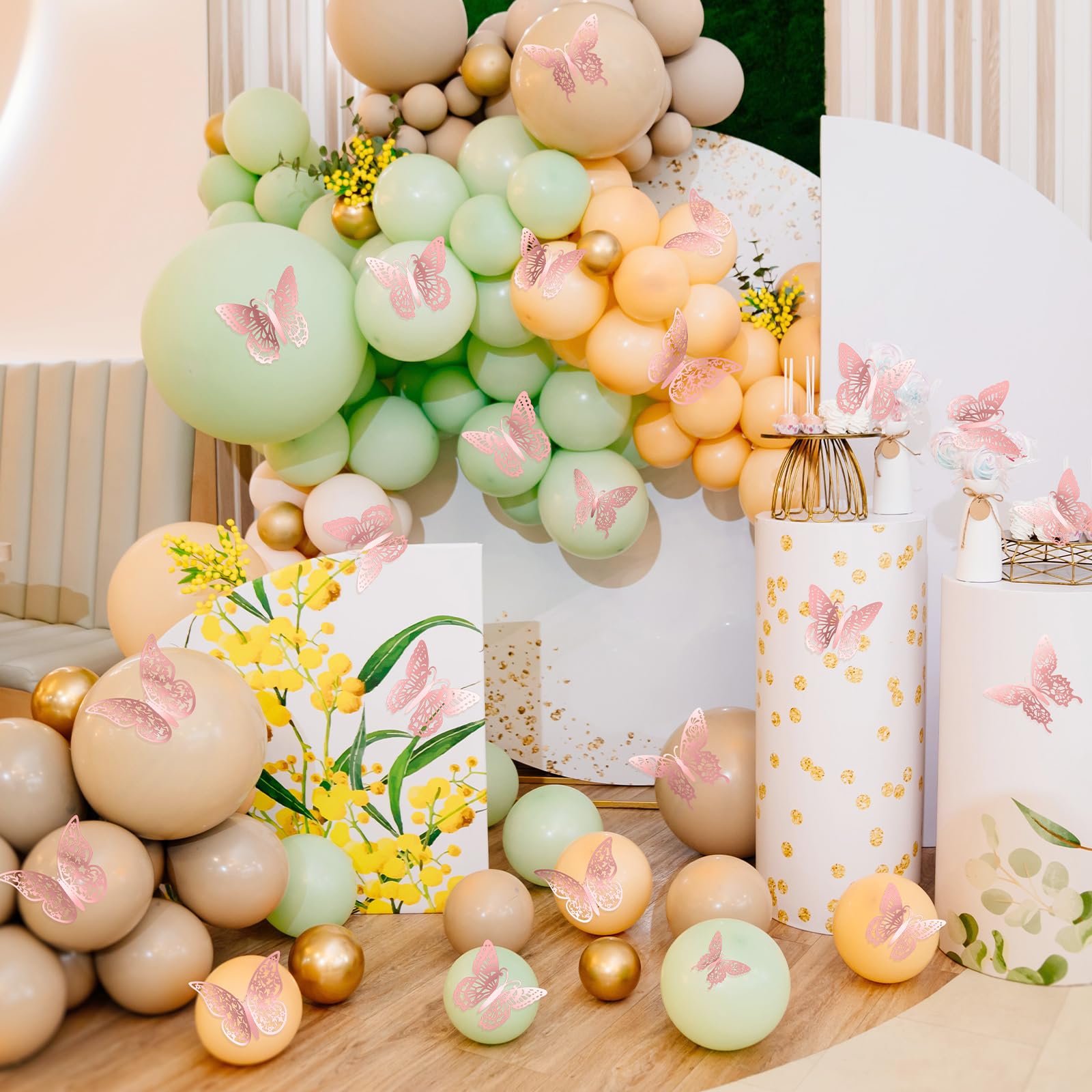 XUNXMAS butterflies suit kids' rooms as charming wall accents.