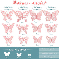 XUNXMAS multistyle butterfly stickers add color and depth.