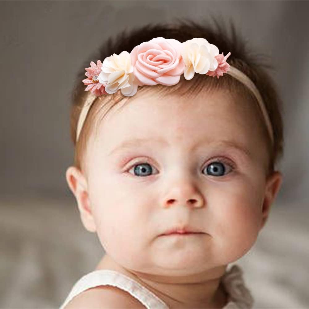 XuoAz flower crown headbands with back pad protect delicate heads during wear.