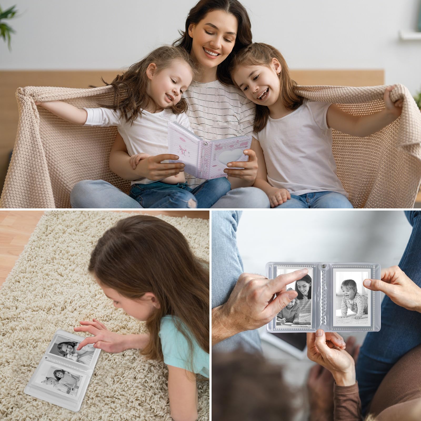 Xuweicn Mini Photos Album compact and portable for travel memories.