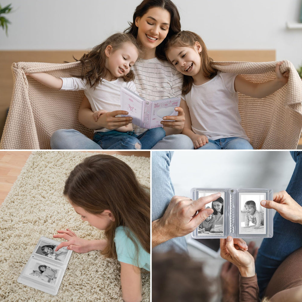Xuweicn Mini Photos Album compact and portable for travel memories.