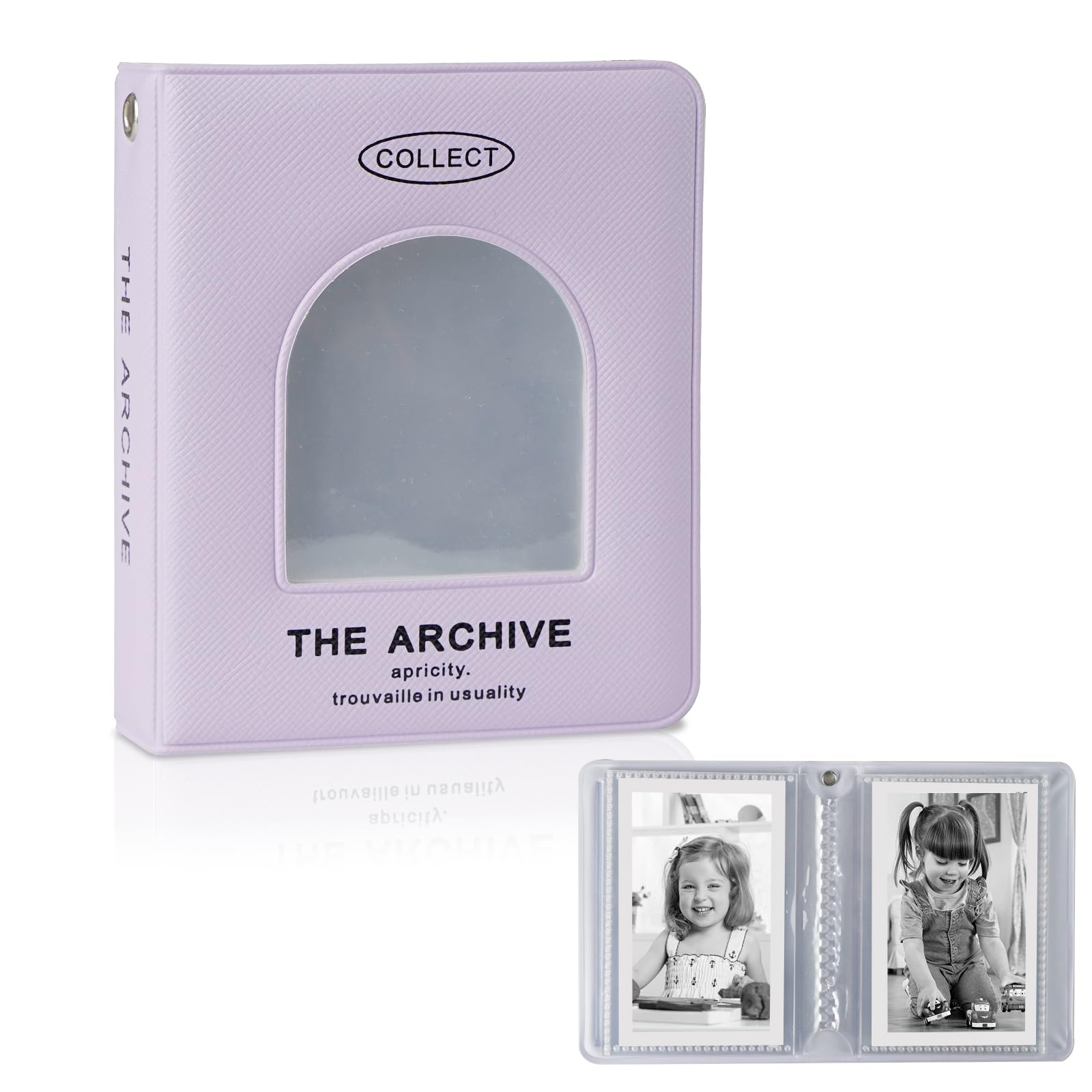 Xuweicn mini photos album cover showing compact design for portable memories