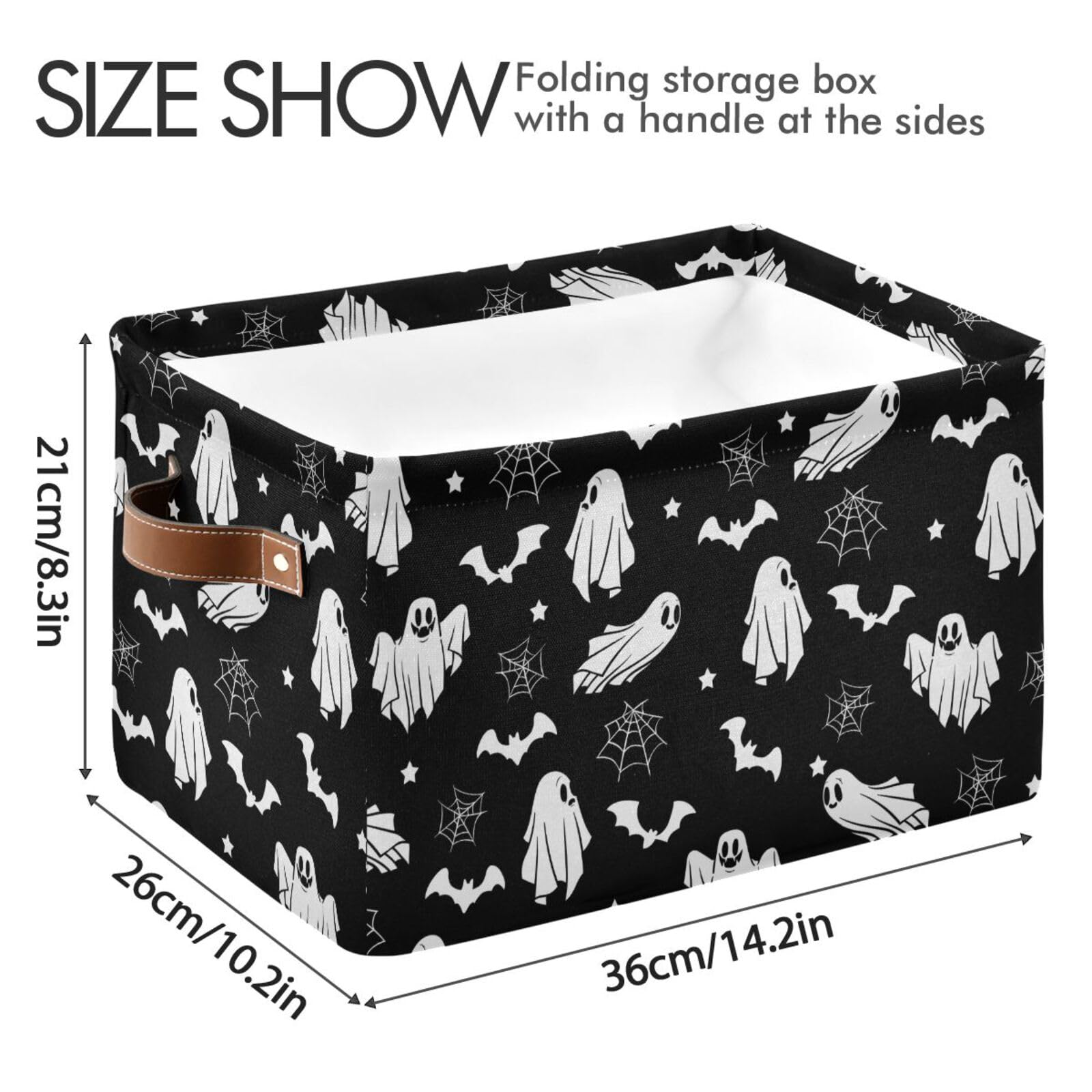 XUWU collapsible basket on shelf saves space when not in use.