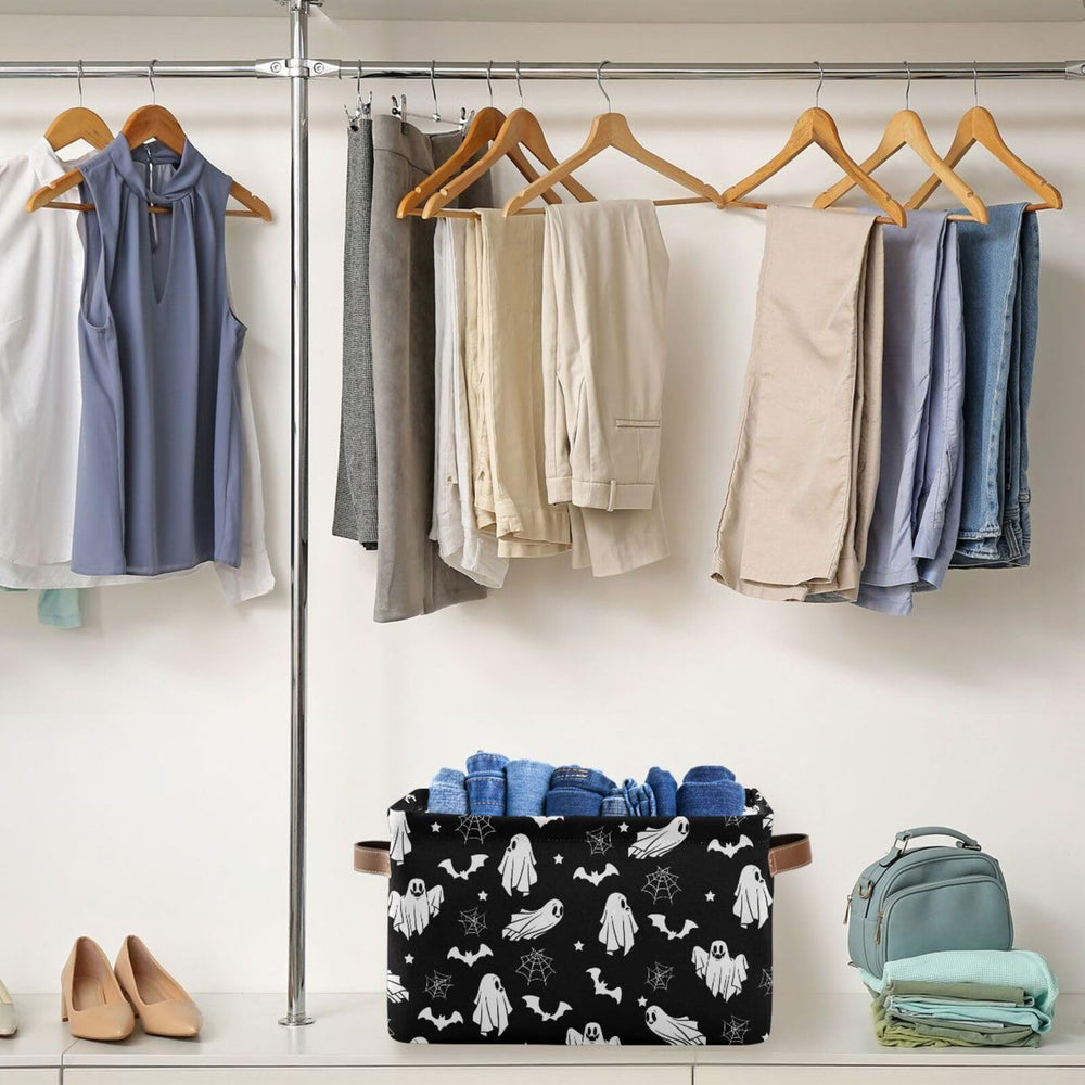 XUWU laundry basket helps tidy utility room with easy access.