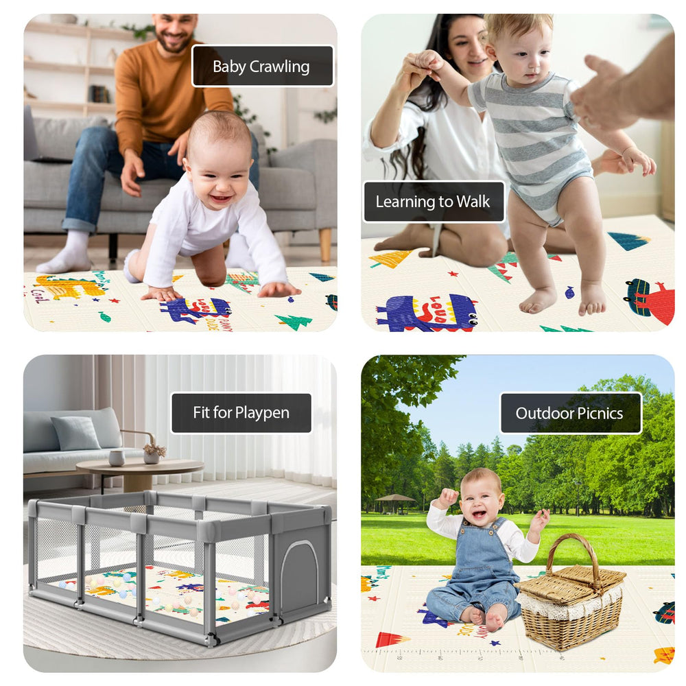 XVISHX foldable play mat offers portable comfort for travel and daycare
