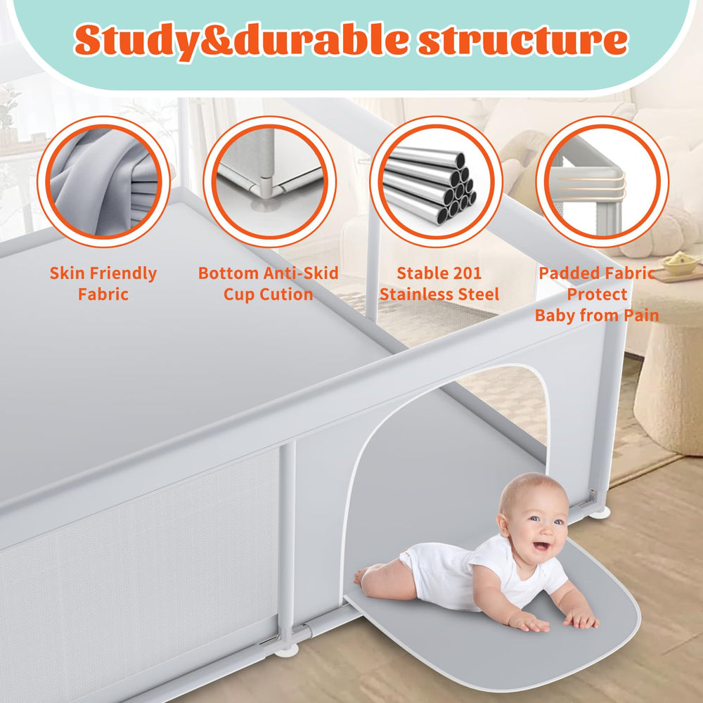 XVISHX Playpen suitable for indoor and outdoor use