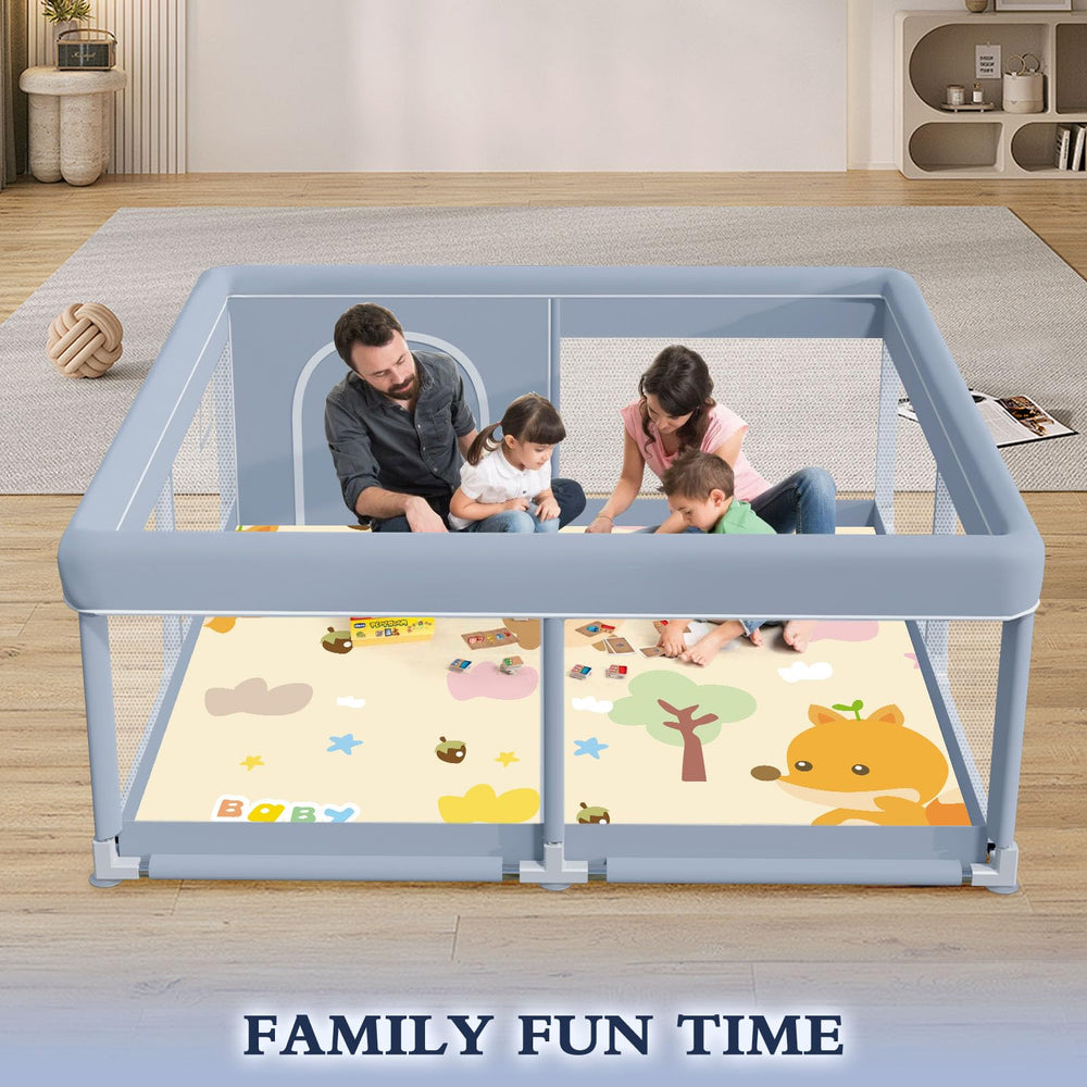 XVISHX playpen 360 degree mesh view enables constant supervision.