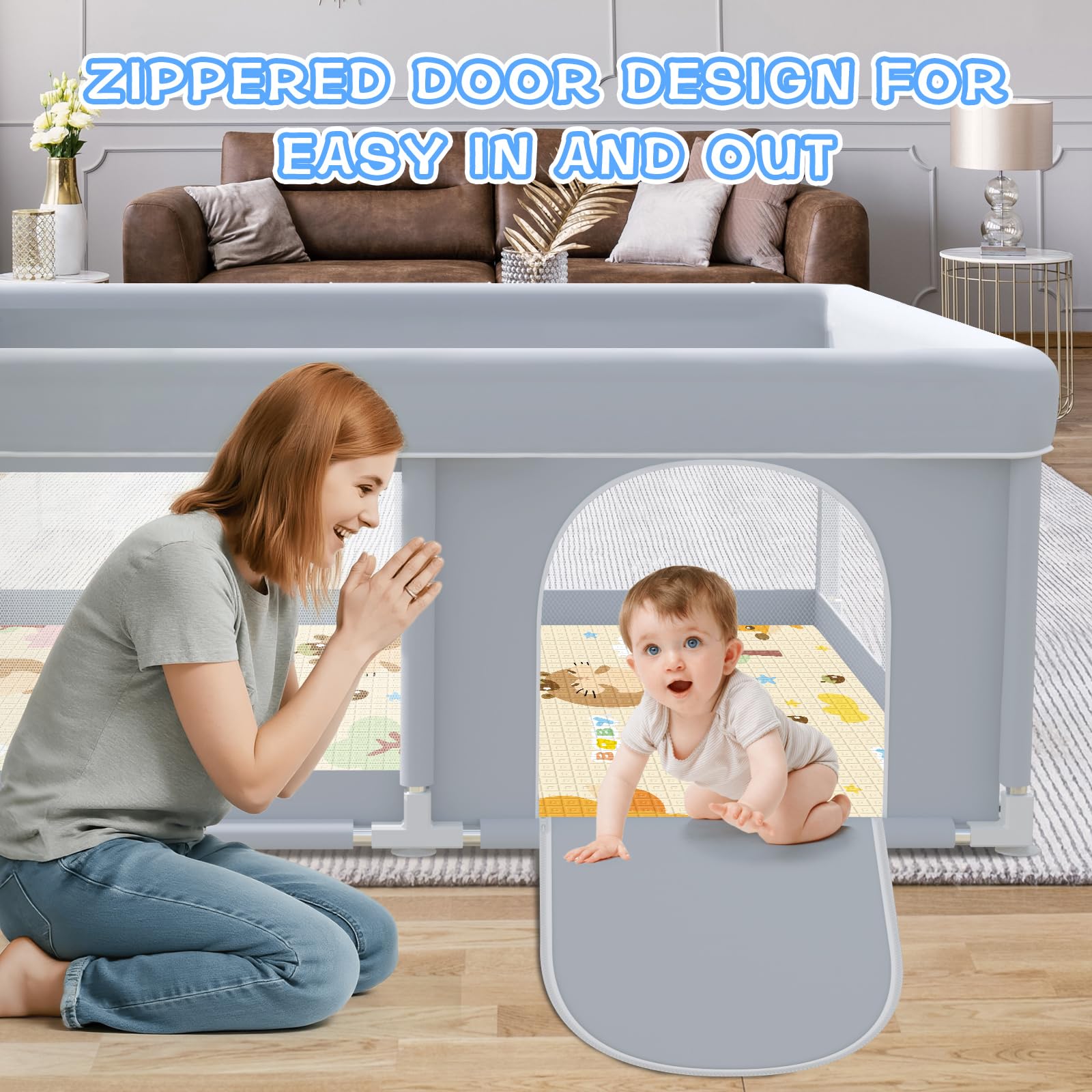 XVISHX 360° visibility helps parents watch from multiple rooms.