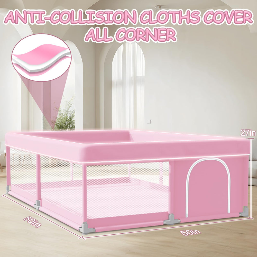 XVISHX playpen 360-vision design for easy supervision