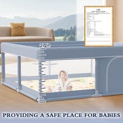 XVISHX playpen base with non slip suction cups for stability.