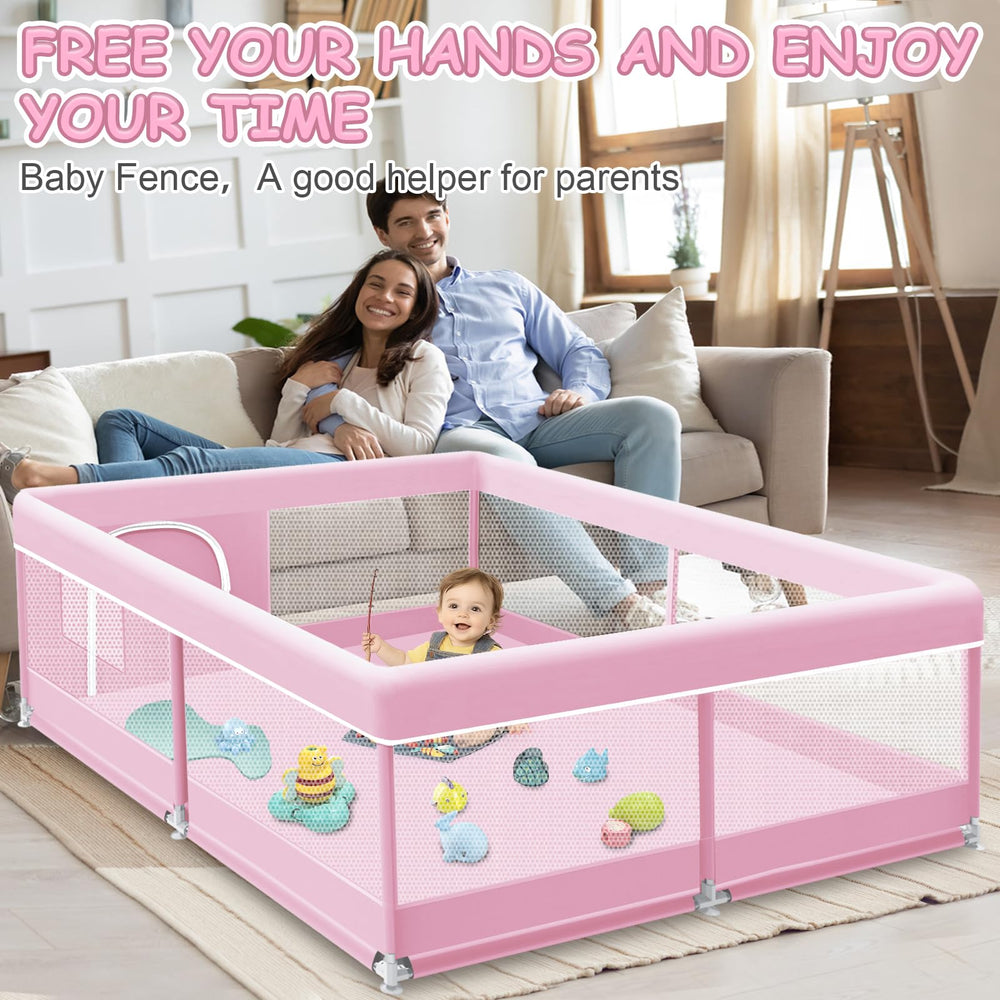 XVISHX playpen skin-friendly fabric for quick cleanup
