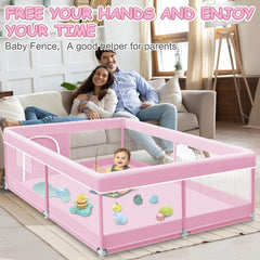 XVISHX playpen skin-friendly fabric for quick cleanup