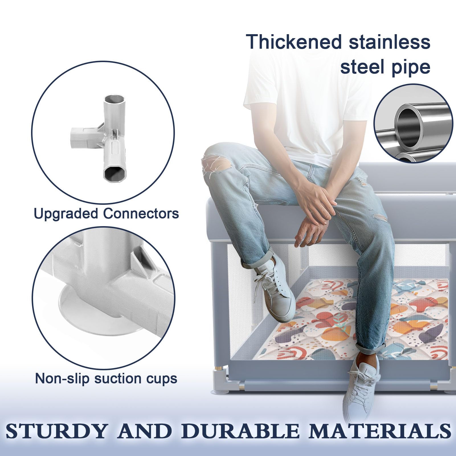 XVISHX safety eco-materials with BPA-free frame support worry-free play.