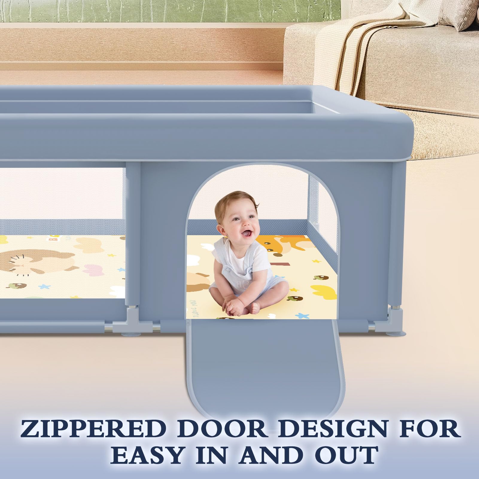 XVISHX two toddlers enjoy generous space for safe play.