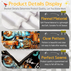 Xvx-Boom super soft flannel blanket feels gentle on skin.