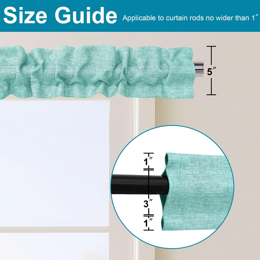 XWZO sleeve topper shows a 3 inch pole pocket for quick hanging.
