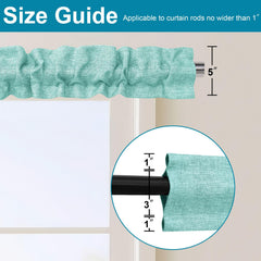 XWZO sleeve topper shows a 3 inch pole pocket for quick hanging.