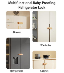 Xylionme cabinet drawer safety locks shown with strong 3M tape