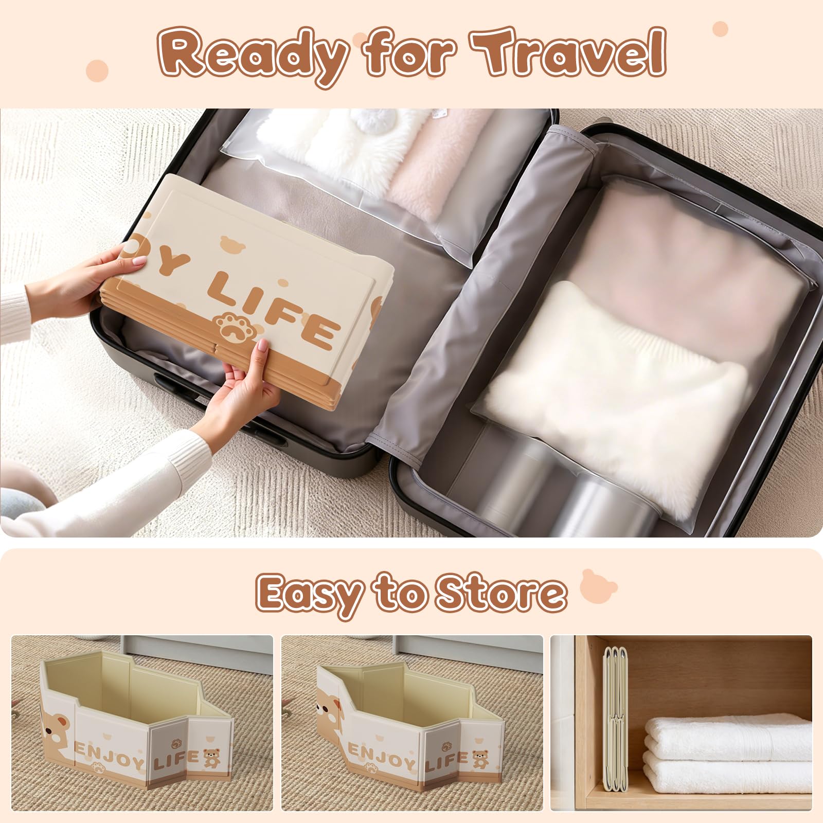 Xynzanic collapsible baby bathtub travel-ready, light enough for trips and hotels