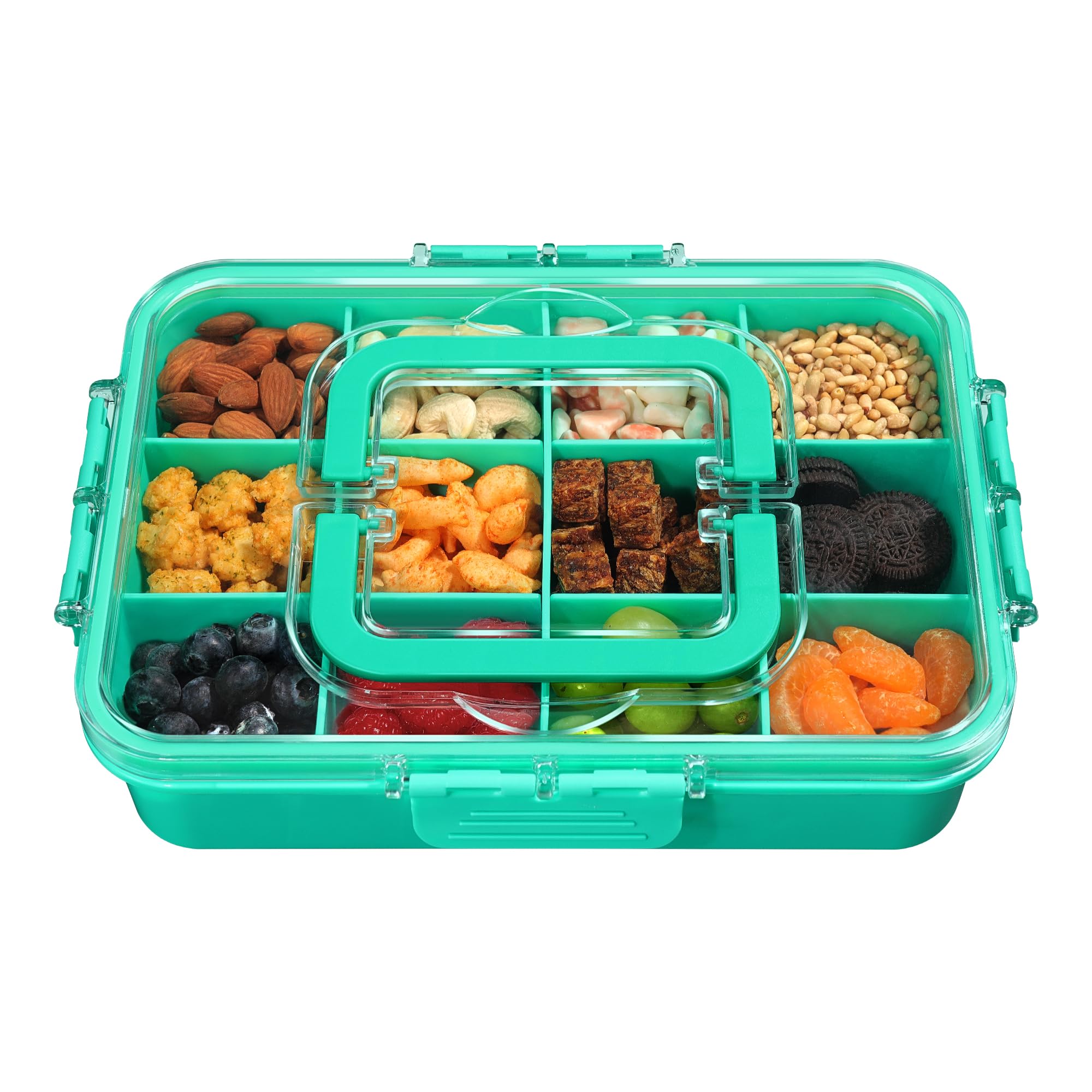 Xyptorix Snack Box with 12 adjustable compartments for varied snacks