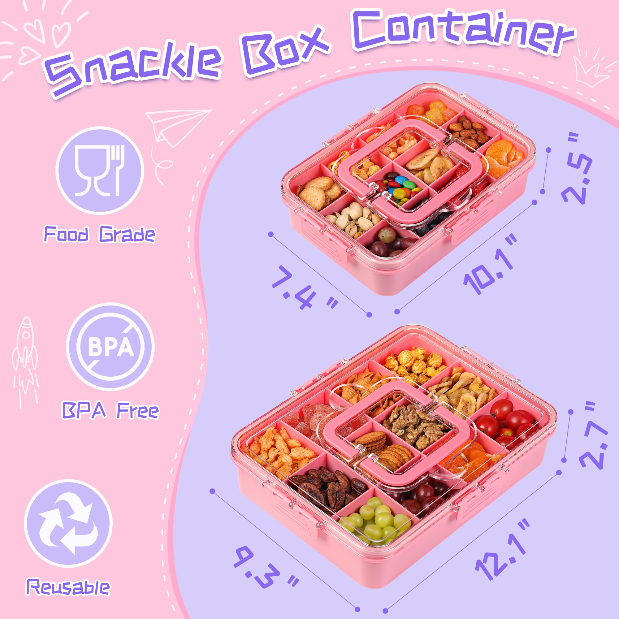 Xyptorix snack box is dishwasher-safe for quick cleanup after school snacks.