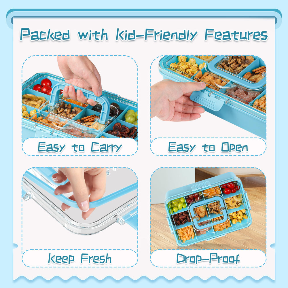 Xyptorix BPA-free plastic keeps snacks safe and durable on the go.