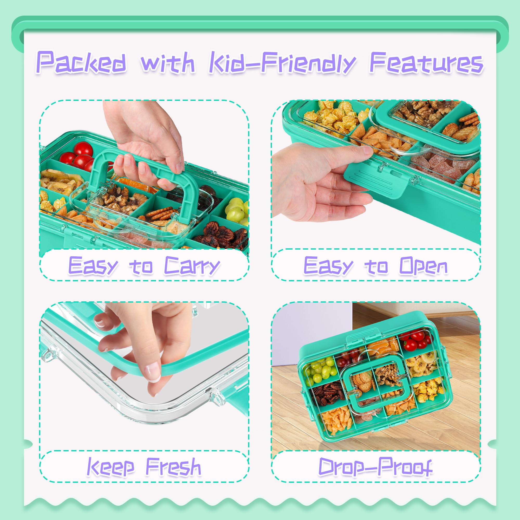 Xyptorix snack box container dishwasher-safe for easy cleanup.