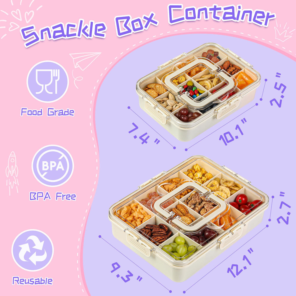 Xyptorix Snack Box shown in dishwasher-safe design for easy cleanup after school