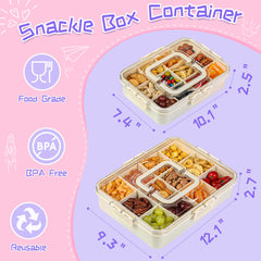Xyptorix Snack Box shown in dishwasher-safe design for easy cleanup after school