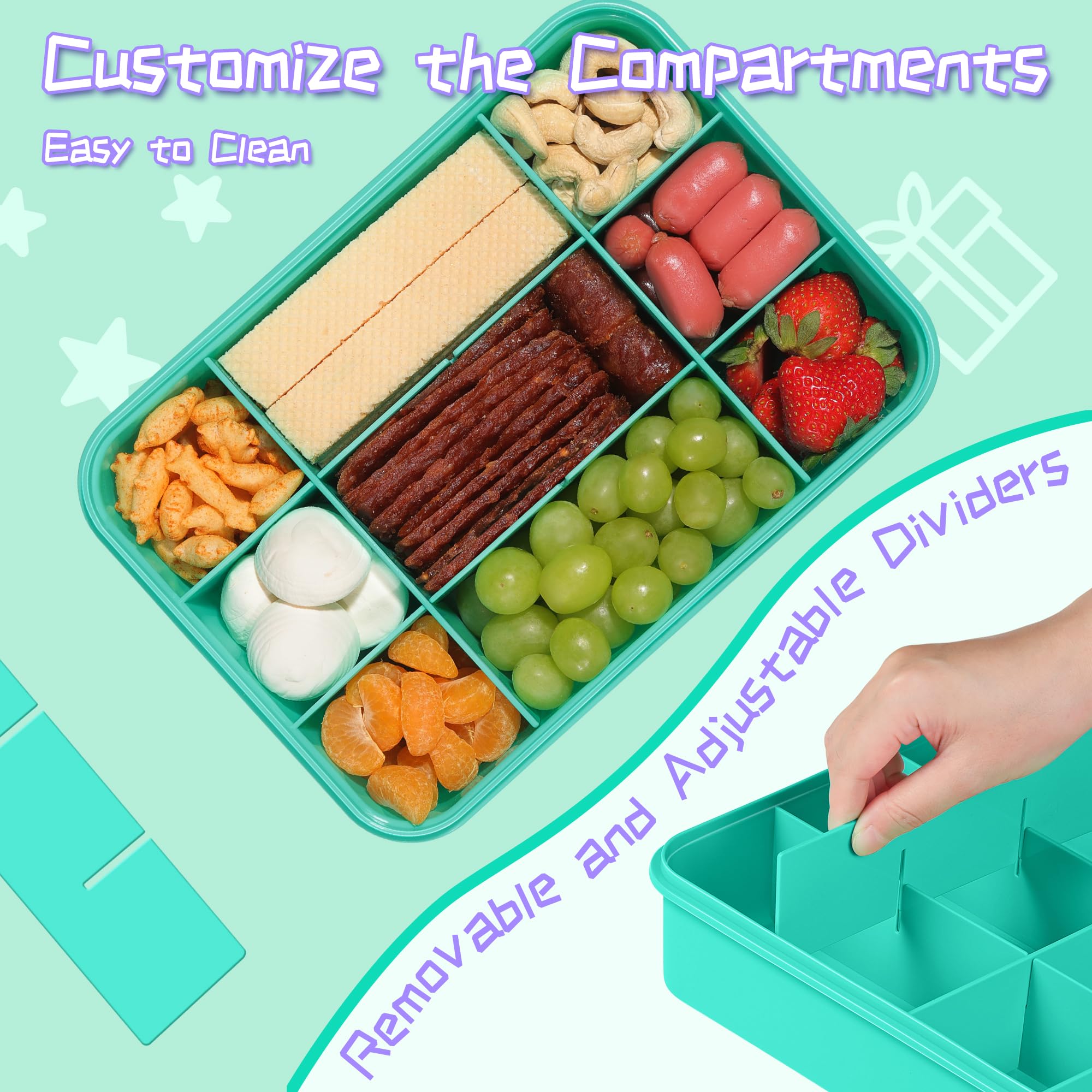 Xyptorix Snack Box features an easy-open latch for independent use