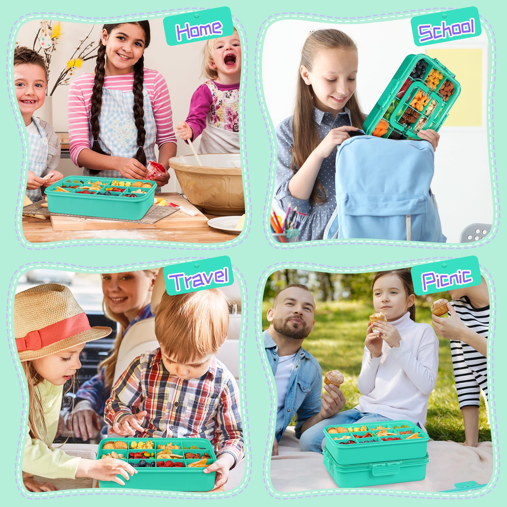 Xyptorix Snack Box seals with silicone to keep snacks fresh