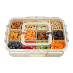 Xyptorix kid's snack box with 12 compartments for organized school lunches.