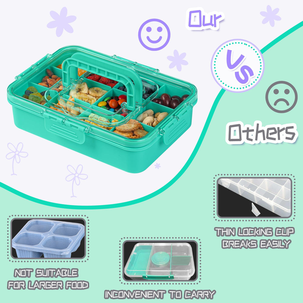 Xyptorix Snack Box is versatile for school, travel, and picnics