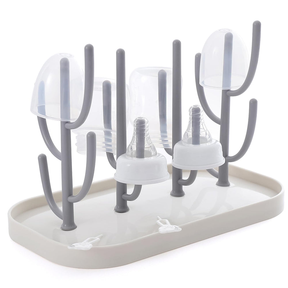 XYW baby bottle drying rack with compact design saves counter space.