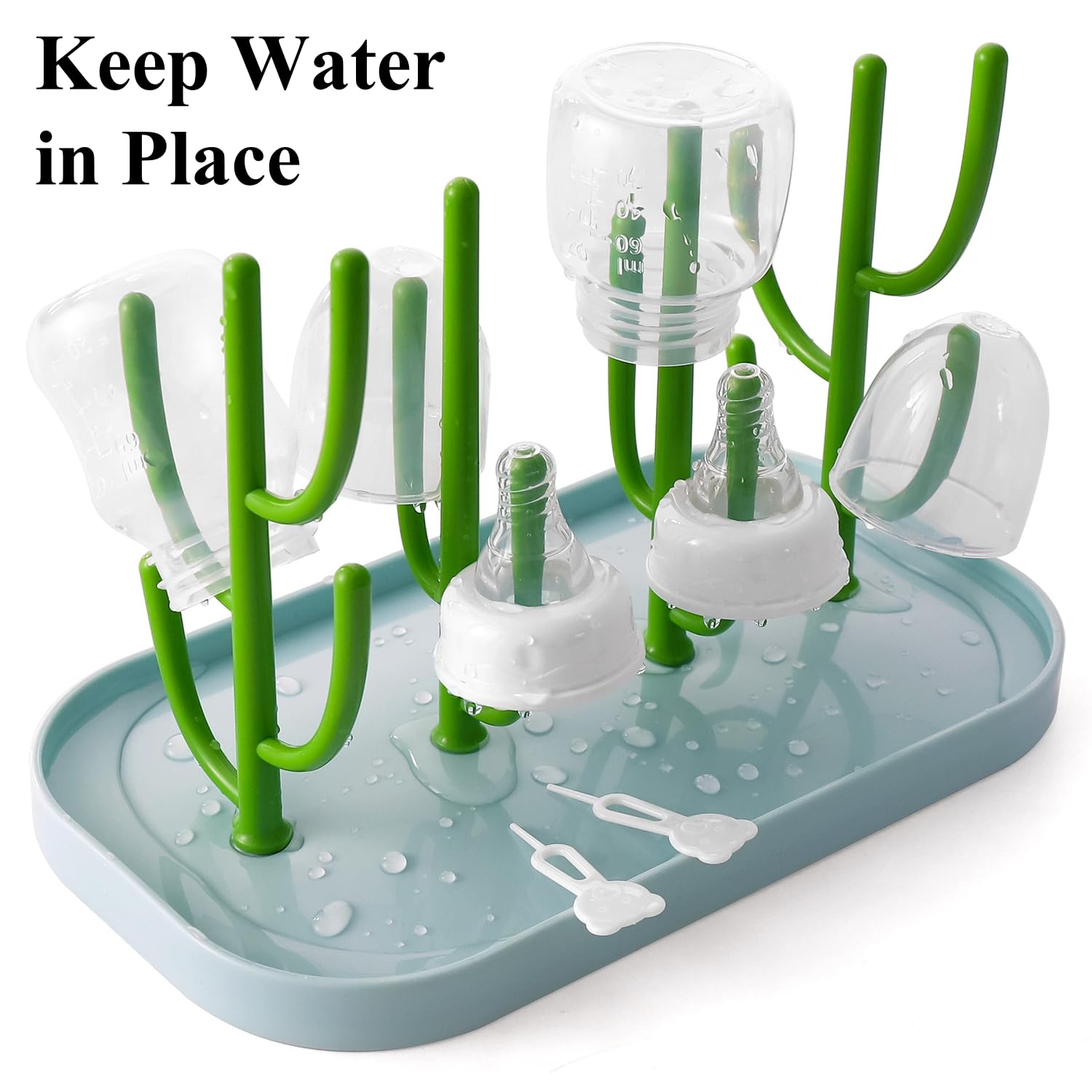 XYW compact-size rack on counter for easy cleaning.