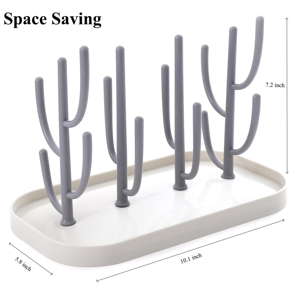 XYW bottle dryer rack holder keeps bottles, nipples, and parts organized.
