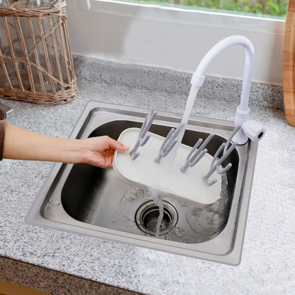 XYW rack cleans easily with a rinse and no dishwasher needed.