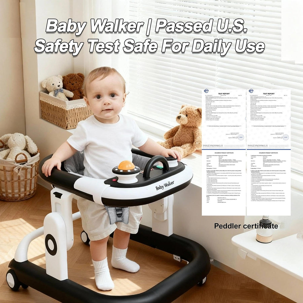 XZV walker with height-adjustable seat grows with your baby