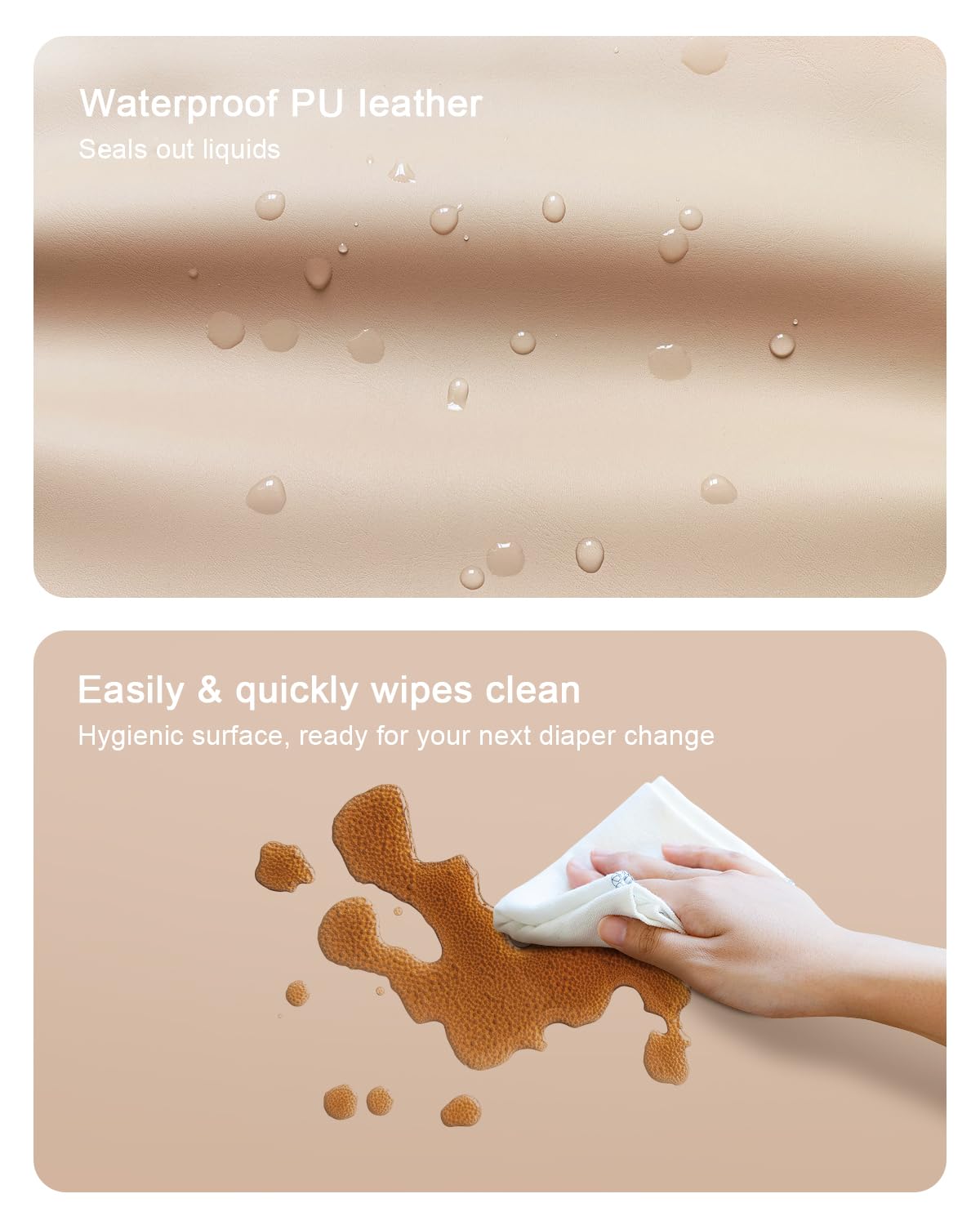 YACODAVO non-slip base keeps changing pad stable during changes