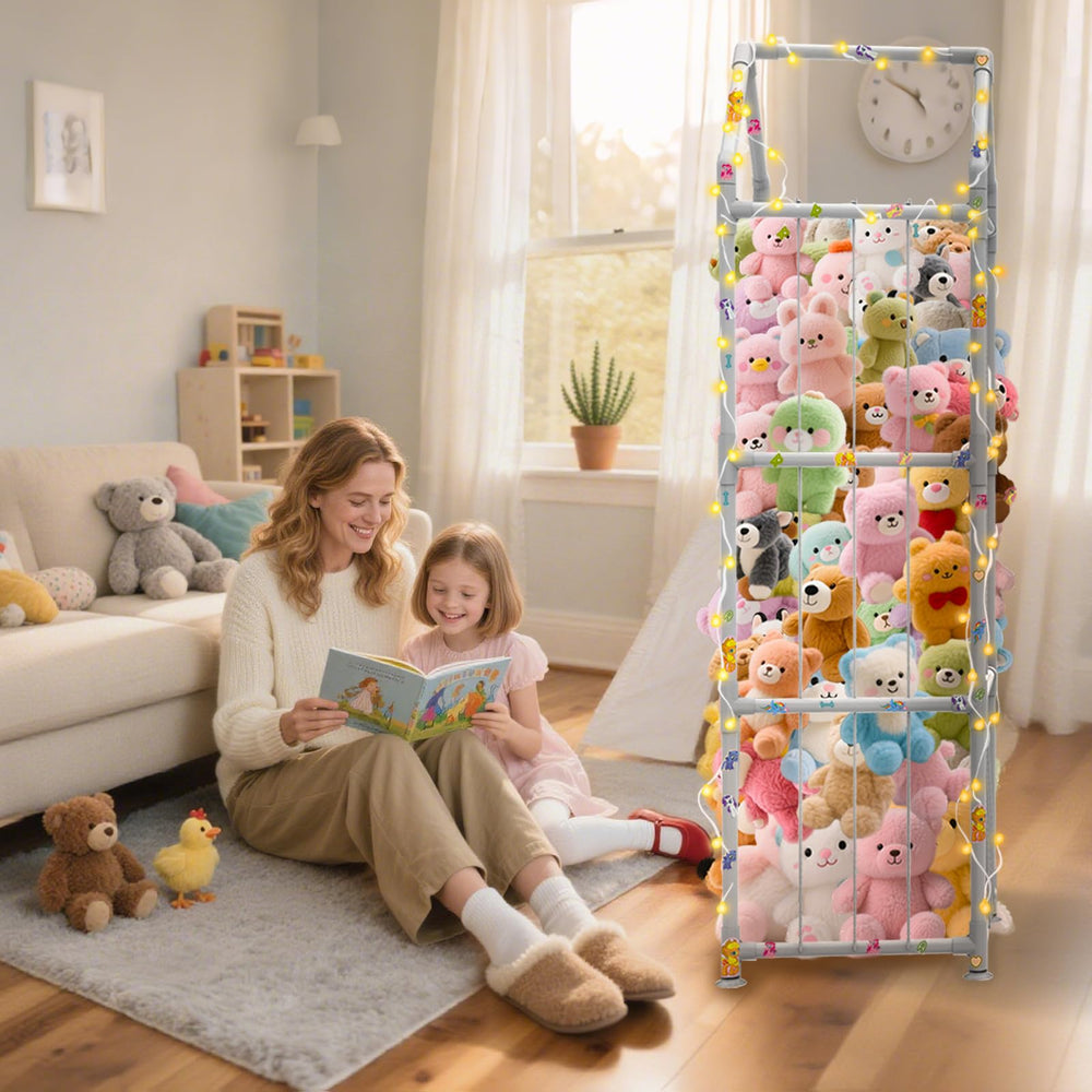 YACONA display-ready organizer creates a colorful, clutter-free play corner.