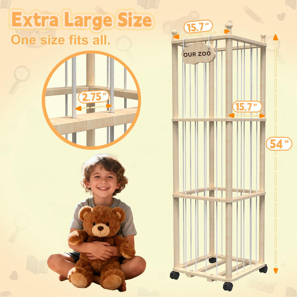 YACONA storage with four locking wheels for easy movement and secure placement during play.