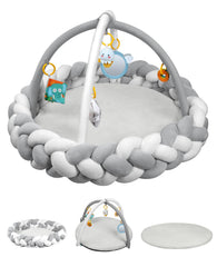 Yacul baby gym mat setup demonstrates a versatile play space for newborn exploration.