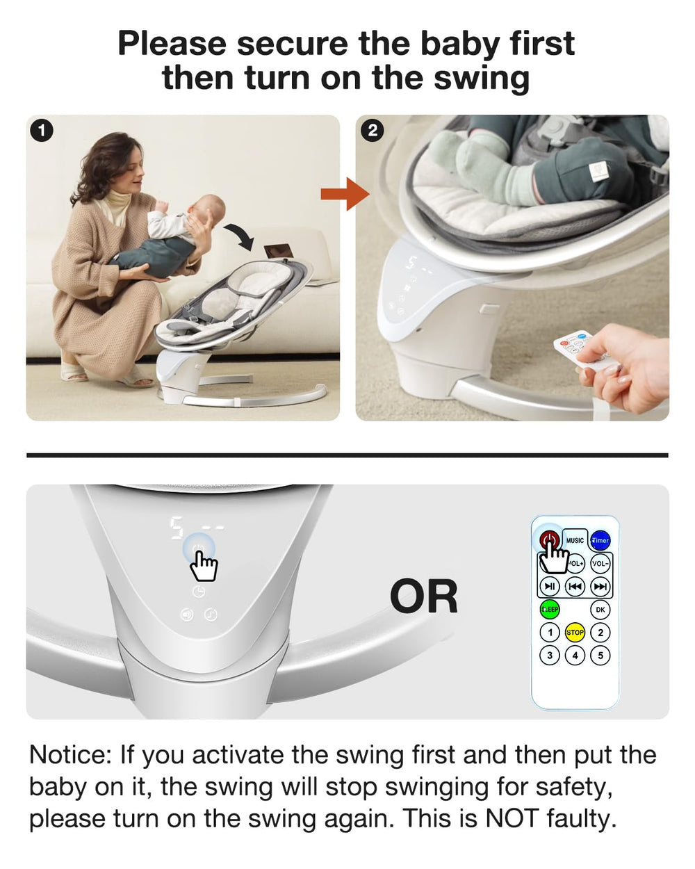 Yacul swing portable power supports battery or plug-in use.