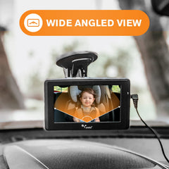 Yada camera on headrest enables rear-seat monitoring with easy setup.