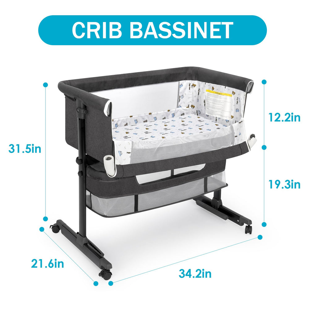 YADAQE bassinet sheets and fabrics are removable for easy cleaning.
