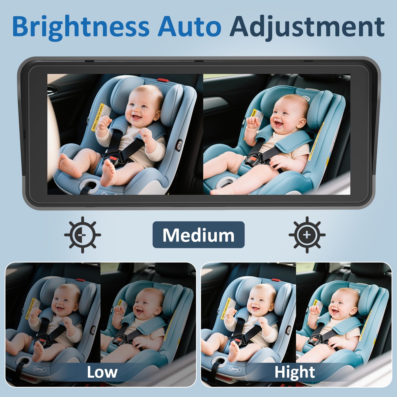 Yakry 1080p HD image delivers vibrant colors on the dashboard screen