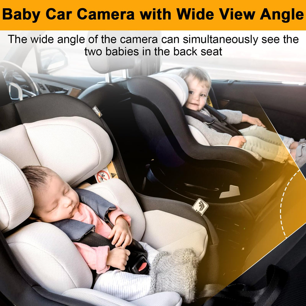 Yakry Baby Car Camera 360° rotation for flexible viewing angles