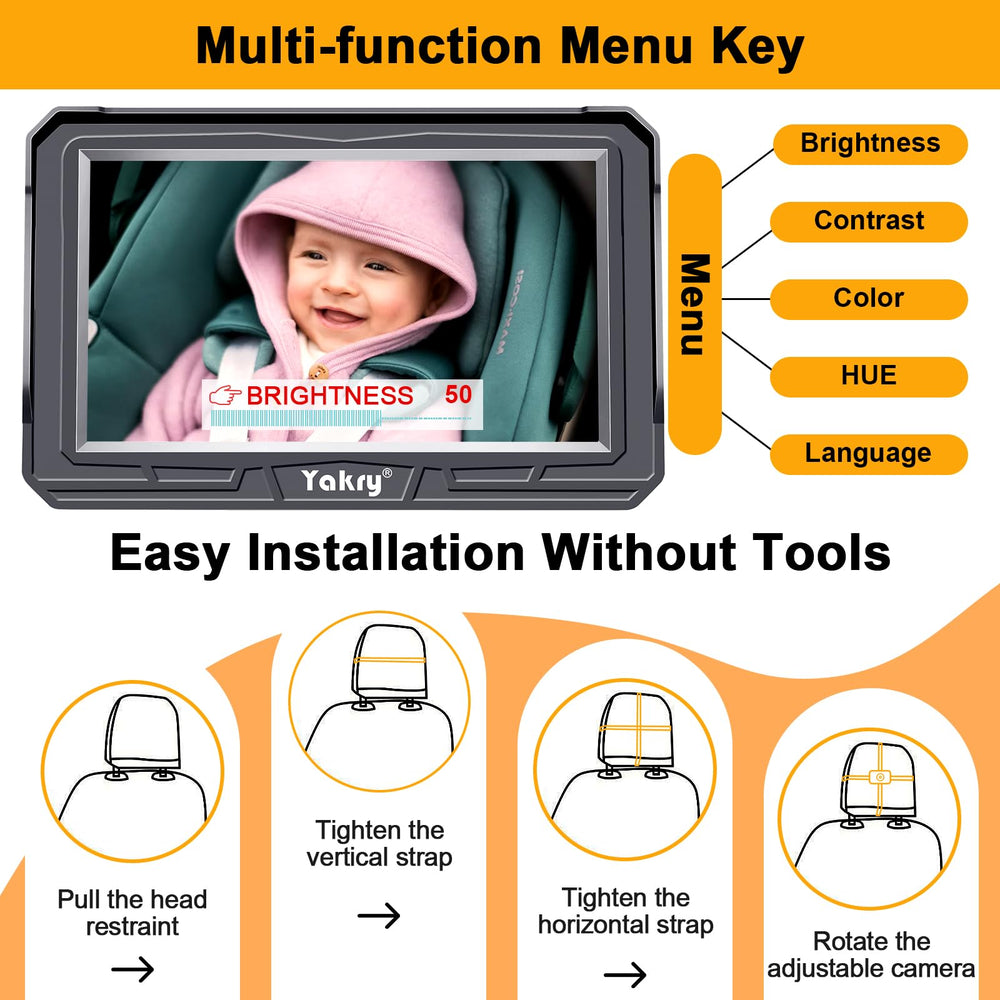 Yakry Baby Car Camera ideal gift for new parents