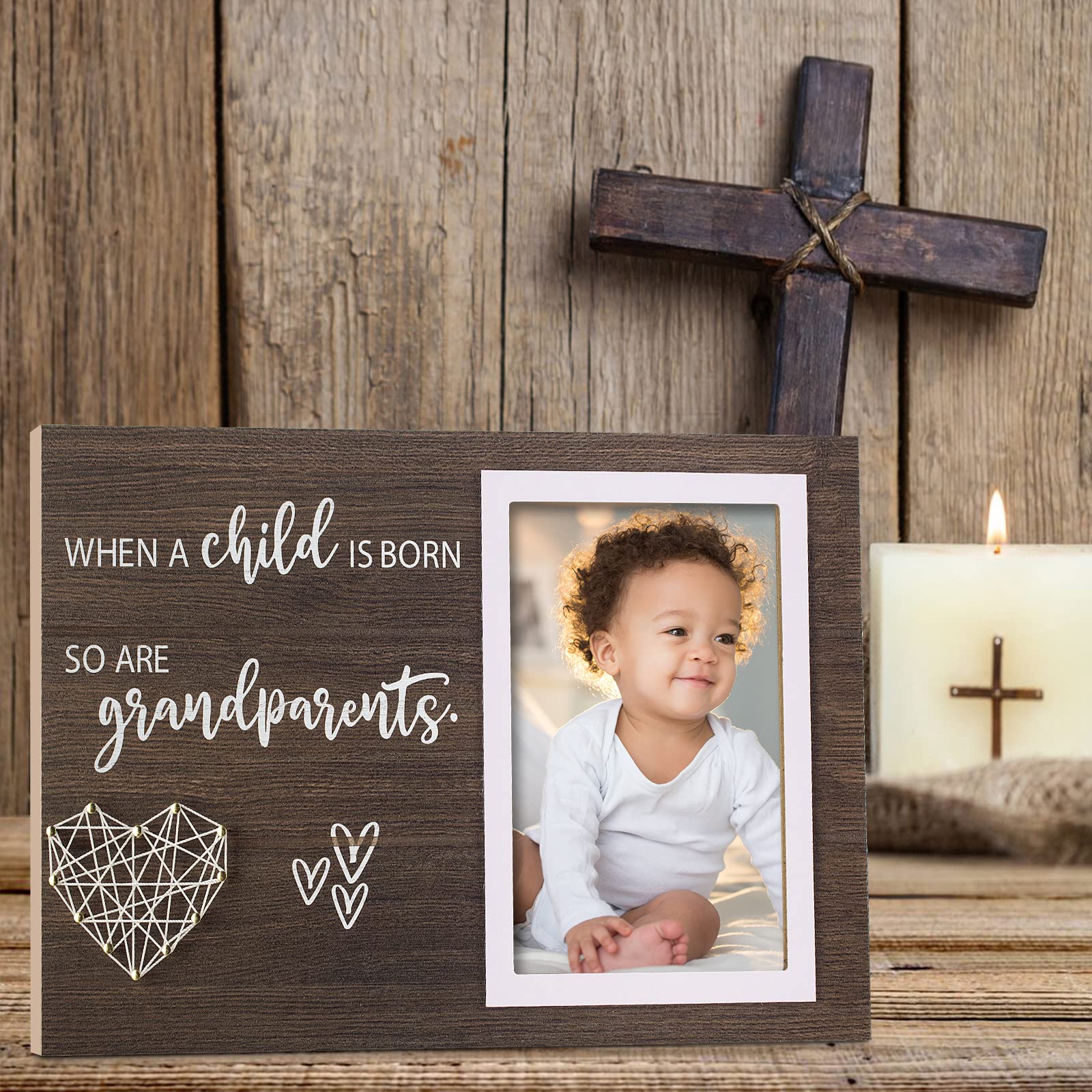 Yakucho wooden keepsake framed display for cherished family moments.